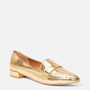 JUST Fab. HATTIE Gold Lizard 🦎 Loafer